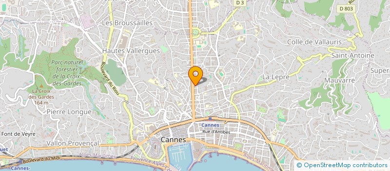 localisation de l'entreprise KIMBO GROUP à CANNES