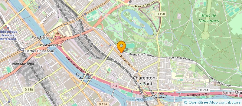 localisation de l'entreprise KIMEK à CHARENTON-LE-PONT