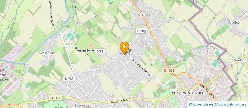 localisation de l'entreprise KIMO à PREVESSIN-MOENS