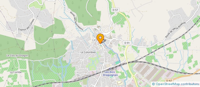 localisation de l'entreprise KIMO SERVICES 83  LES ARCS