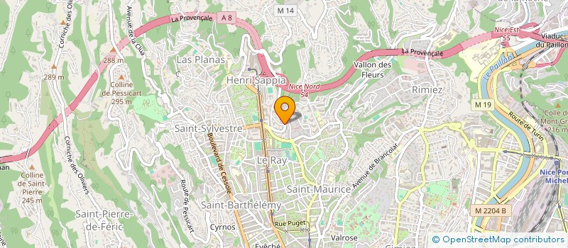 localisation de l'entreprise KIMRON TELECOM à NICE