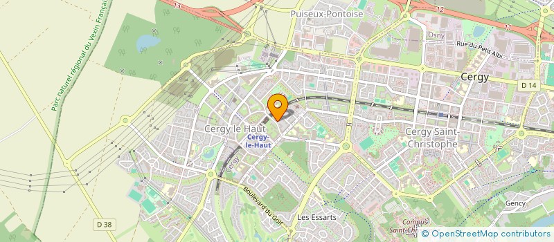 localisation de l'entreprise KIMVUKA - RESEAU INTERNATIONAL POUR LE DEVELOPPEMENT DU GRAND BANDUNDU  CERGY