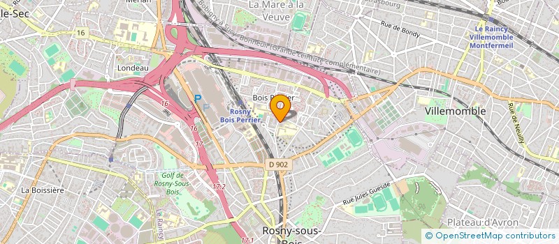 localisation de l'entreprise KIMYA à ROSNY-SOUS-BOIS