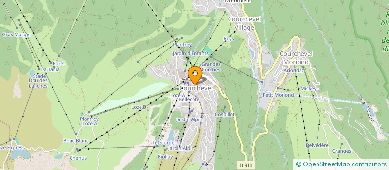 localisation de l'entreprise KIN à COURCHEVEL