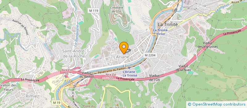 localisation de l'entreprise KIN BATIMENT à NICE