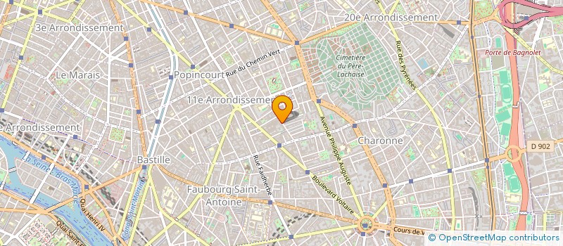 localisation de l'entreprise KIN CONTACTS à PARIS