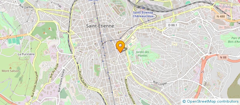 localisation de l'entreprise KIN'IMMO  SAINT-ETIENNE