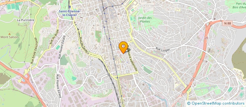 localisation de l'entreprise KIN-KFE  SAINT-ETIENNE