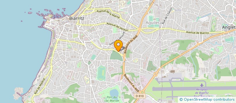 localisation de l'entreprise KIN'OST SPORT ET SANTE à BIARRITZ