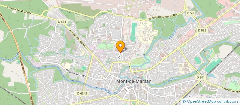 localisation de l'entreprise KIN'OSTEO DU MOUN à MONT-DE-MARSAN