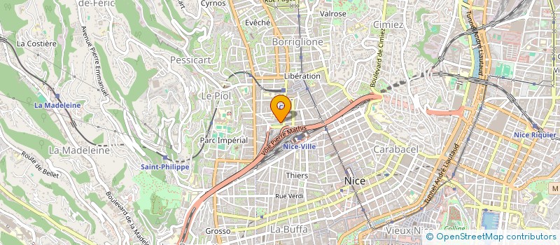 localisation de l'entreprise KIN SECURITE AZUR à NICE