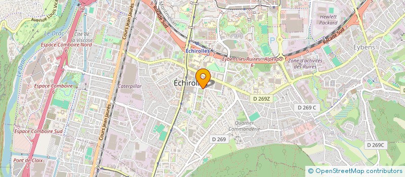 localisation de l'entreprise KIN&SPORT à ECHIROLLES