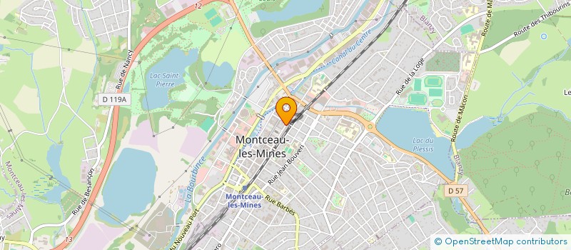 localisation de l'entreprise KIN THAII  MONTCEAU-LES-MINES