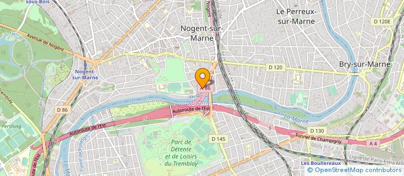 localisation de l'entreprise KIN THERAPIE LEAD  NOGENT-SUR-MARNE