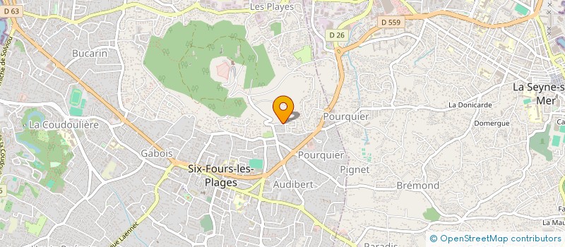 localisation de l'entreprise KINAJO à SIX-FOURS-LES-PLAGES