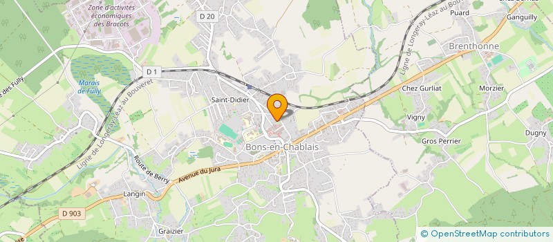 localisation de l'entreprise KINALI FACADE  BONS-EN-CHABLAIS