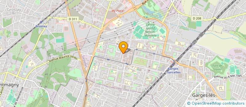 localisation de l'entreprise KINCALL à SARCELLES