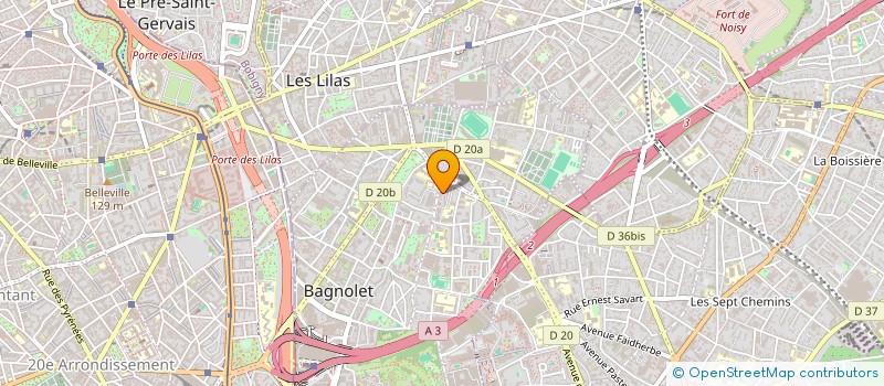 localisation de l'entreprise KINCORD  BAGNOLET