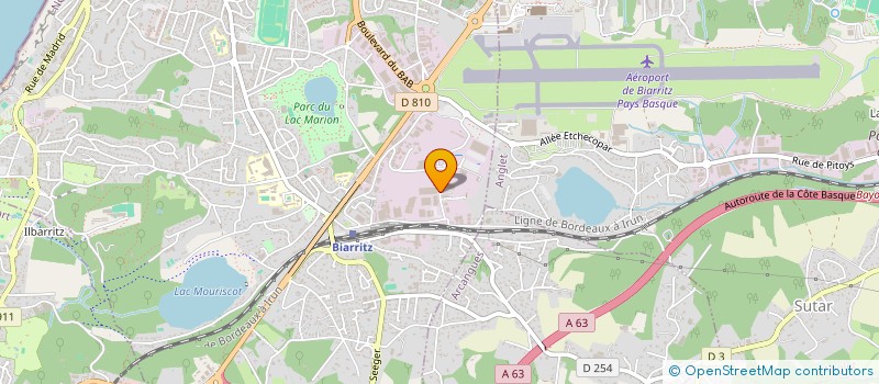 localisation de l'entreprise KIND BTZ à BIARRITZ