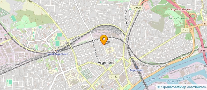 localisation de l'entreprise KINDA  ARGENTEUIL