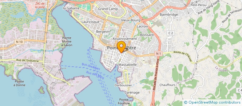 localisation de l'entreprise KINDA TEX à POINTE-A-PITRE