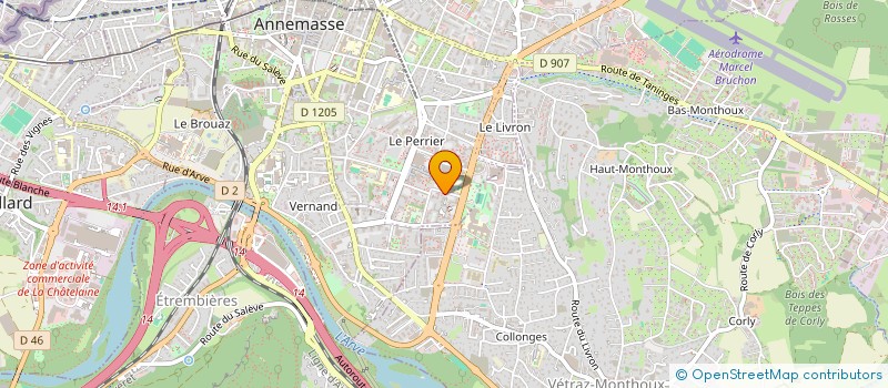 localisation de l'entreprise KINDER'EDUC à ANNEMASSE