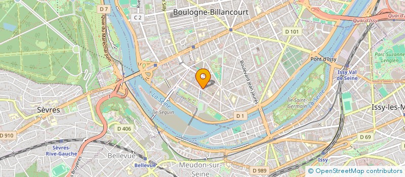 localisation de l'entreprise KINDRED FRANCE  BOULOGNE-BILLANCOURT