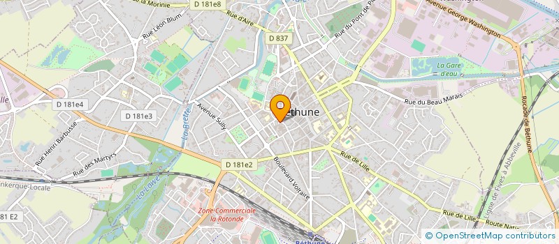 localisation de l'entreprise KINDY SHOP CREATION  BETHUNE