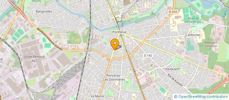 localisation de l'entreprise KINE 107  LE MANS