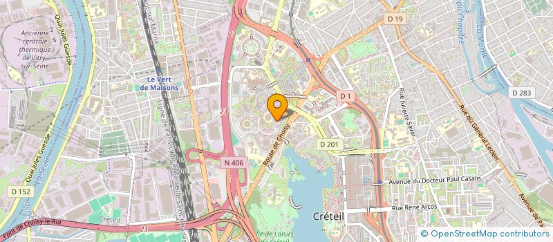 localisation de l'entreprise KINE 2000  CRETEIL