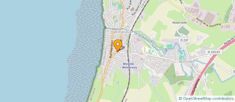 localisation de l'entreprise KINE 2000  WIMEREUX