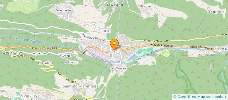 localisation de l'entreprise KINE 3 VALLEES  BOZEL