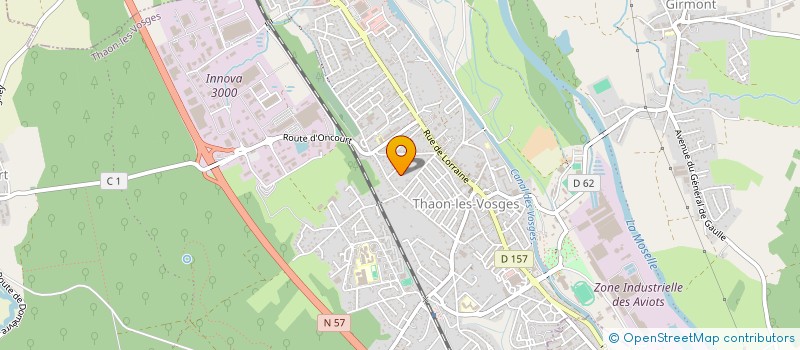 localisation de l'entreprise KINE 3000  THAON-LES-VOSGES