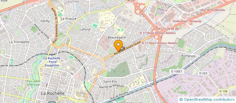 localisation de l'entreprise KINE  LA ROCHELLE