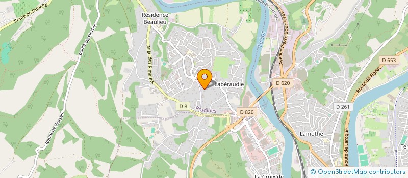 localisation de l'entreprise KINE 46  PRADINES