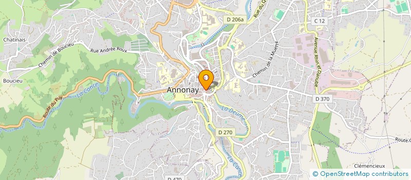 localisation de l'entreprise KINE à ANNONAY