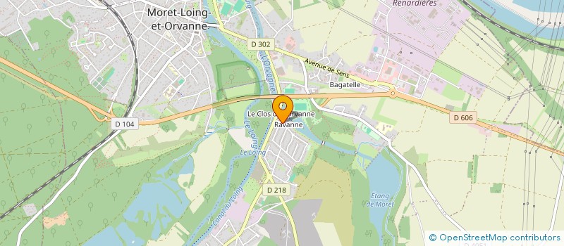 localisation de l'entreprise KINE  MORET-LOING-ET-ORVANNE