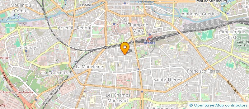 localisation de l'entreprise KINE ATALANTE SANTE  RENNES