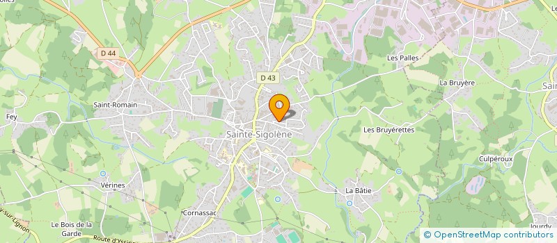 localisation de l'entreprise KINE AUREC à SAINTE-SIGOLENE