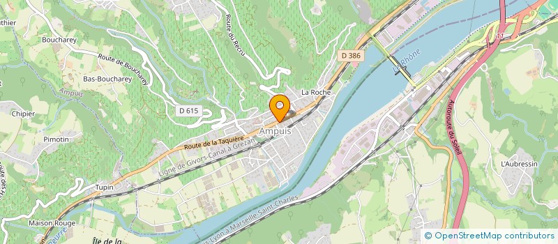 localisation de l'entreprise KINE BALNEO AMPUIS  AMPUIS