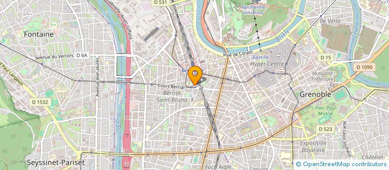 localisation de l'entreprise KINE BALNEO BERRIAT  GRENOBLE