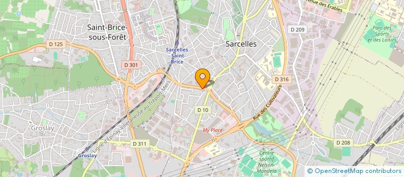 localisation de l'entreprise KINE BALNEO DU VILLAGE à SARCELLES