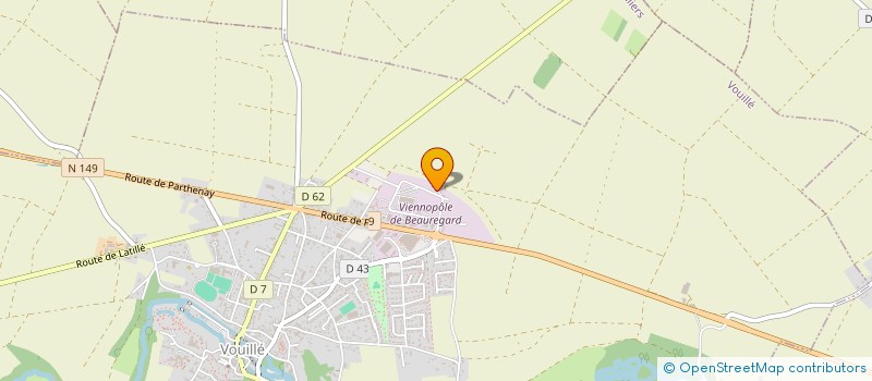 localisation de l'entreprise KINE BEAUREGARD  VOUILLE