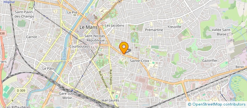 localisation de l'entreprise KINE BOLLEE  LE MANS