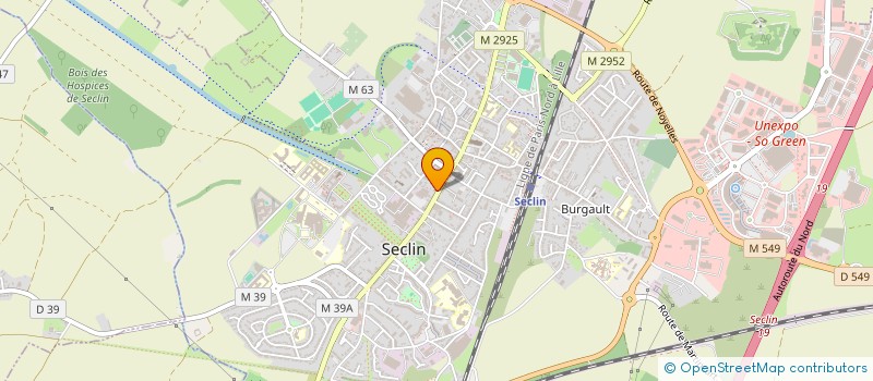 localisation de l'entreprise KINE BOUVRY  SECLIN