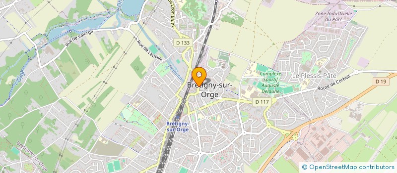 localisation de l'entreprise KINE-BRETIGNY à BRETIGNY-SUR-ORGE