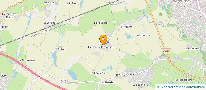 localisation de l'entreprise KINE BROSSARDIERE  AUBIGNY-LES CLOUZEAUX