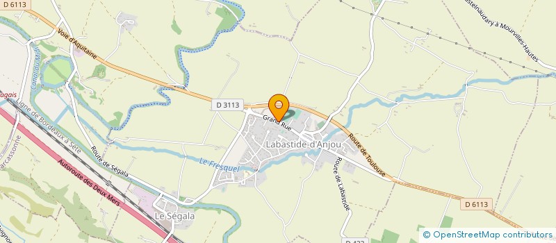 localisation de l'entreprise KINE CHAURIENS  LABASTIDE-D'ANJOU