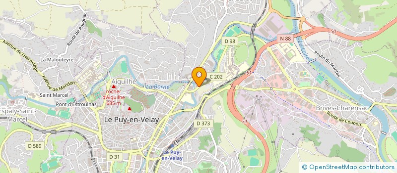localisation de l'entreprise KINE & CO 43 à LE PUY-EN-VELAY