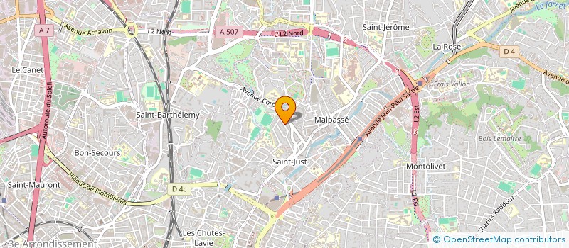 localisation de l'entreprise KINE COROT  MARSEILLE